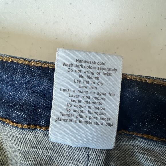 Judy Blue Skinny Fit Size 9 / 29 Button Fly Front Pocket Blue Jeans distressed - Picture 11 of 12